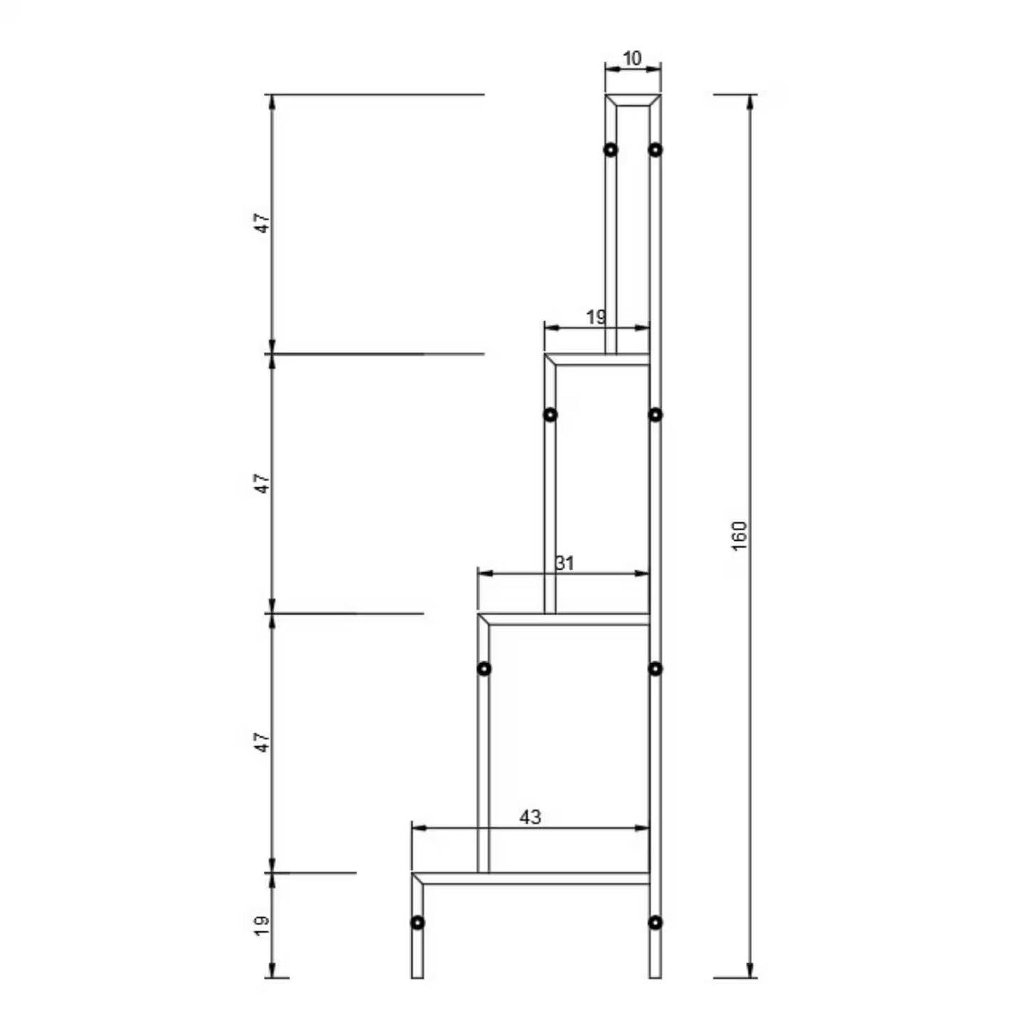 Multi-tiered Metal and Wood Plant Stand – Modern Indoor and Outdoor Garden Shelf