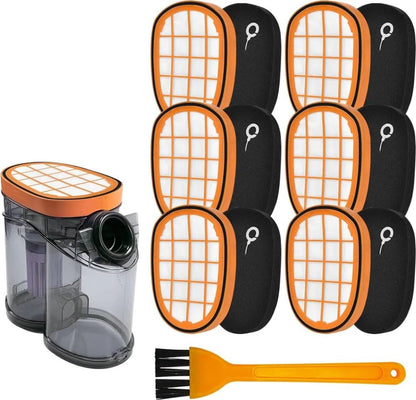6 Pieces Filter for Philips SpeedPro Max Aqua Cordless Vacuum Cleaner