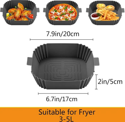 Silicone baking mold for air fryer-air fryer parchment paper cutouts, silicone mold