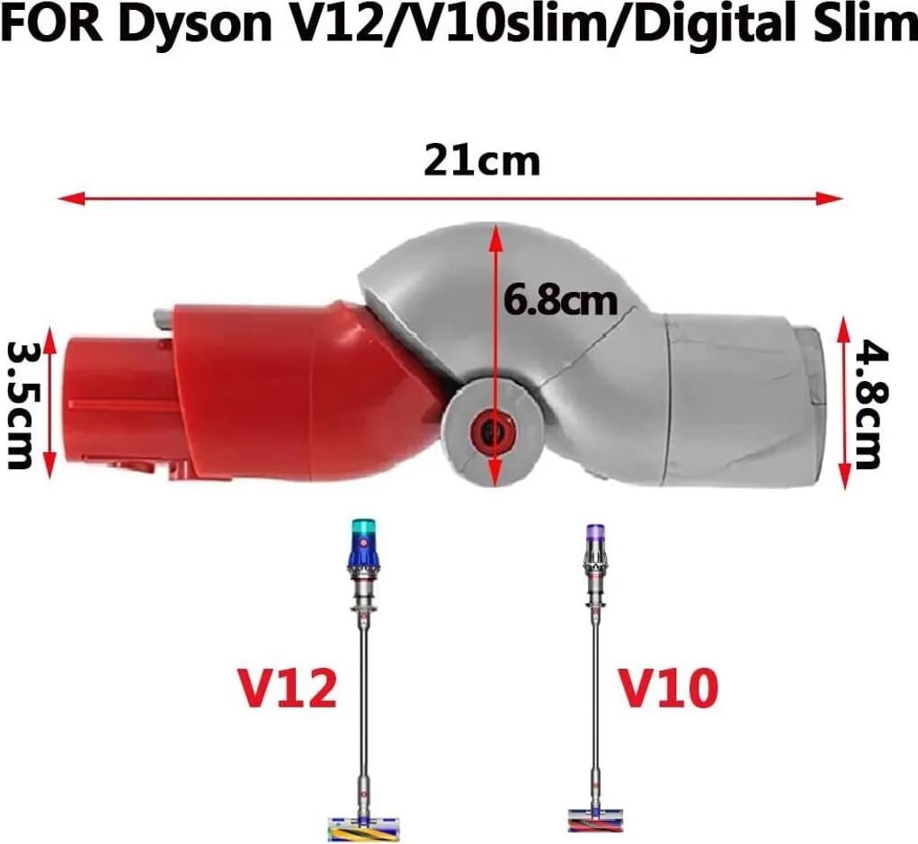 Flex Adapter for Dyson V12 Lightweight Vacuum Cleaner, Bend Element for Dyson V12/V10Slim/Digital Slim Lightweight Vacuum Cleaner