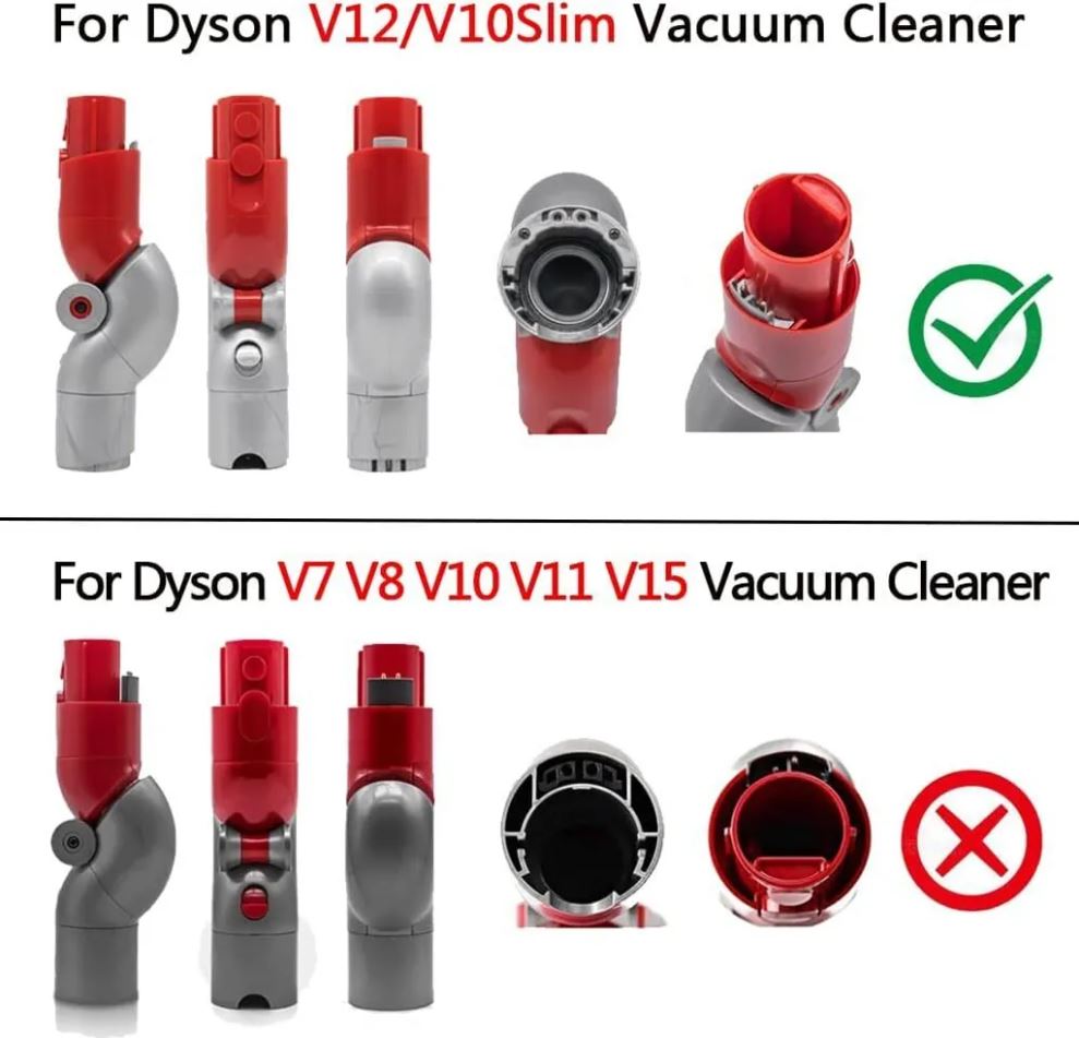 Flex Adapter for Dyson V12 Lightweight Vacuum Cleaner, Bend Element for Dyson V12/V10Slim/Digital Slim Lightweight Vacuum Cleaner