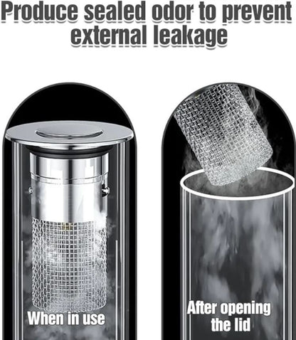 2-Piece Set Washbasin Stopper with Hair Catcher, Stainless Steel Pop-up Drain Filter with Removable Filter Basket