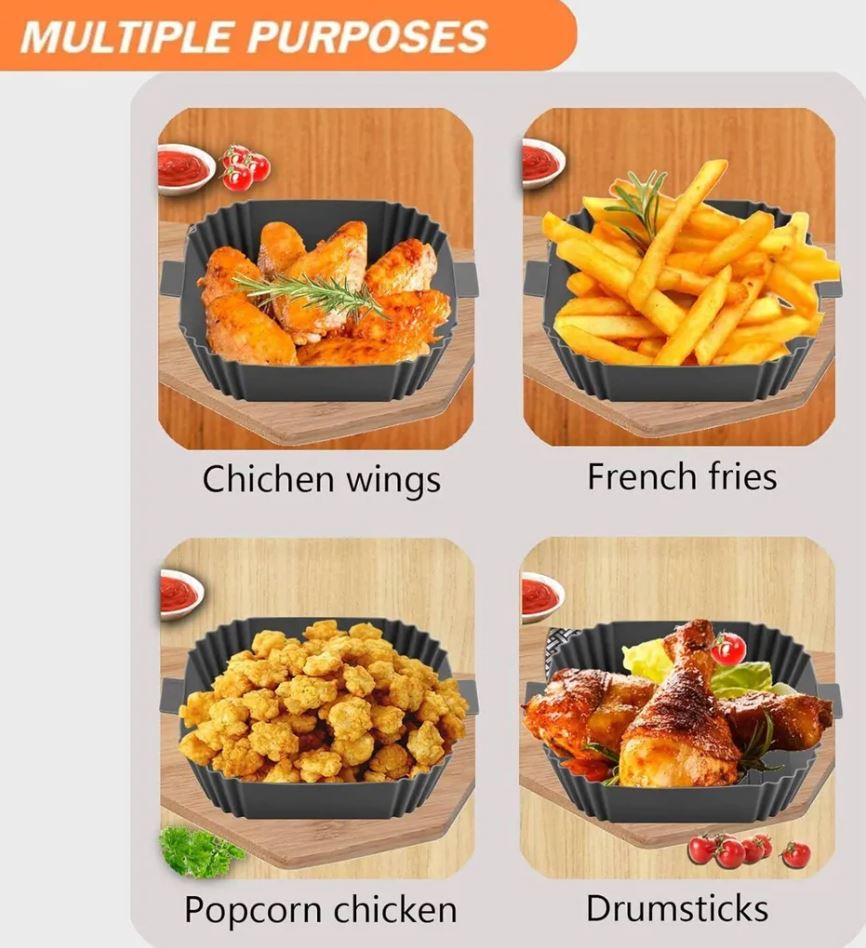 Silicone baking mold for air fryer-air fryer parchment paper cutouts, silicone mold
