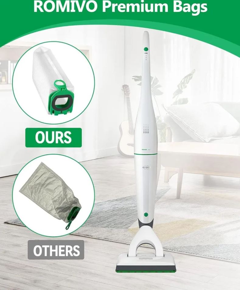 12 vacuum cleaner bags compatible with Vorwerk Kobold VB100 FP100 VB 100 FP 100