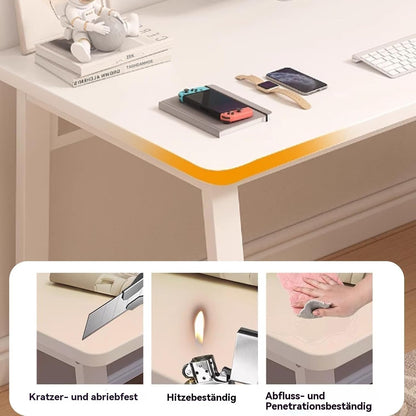 Moderner Computertisch im schlichten Stil, Schreibtisch, PC-Tisch für Homeoffice