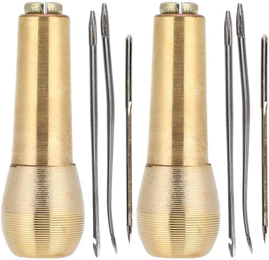 Copper Shoe Repair Holder Cobbler Tools Needle Set for Shoe Sewing