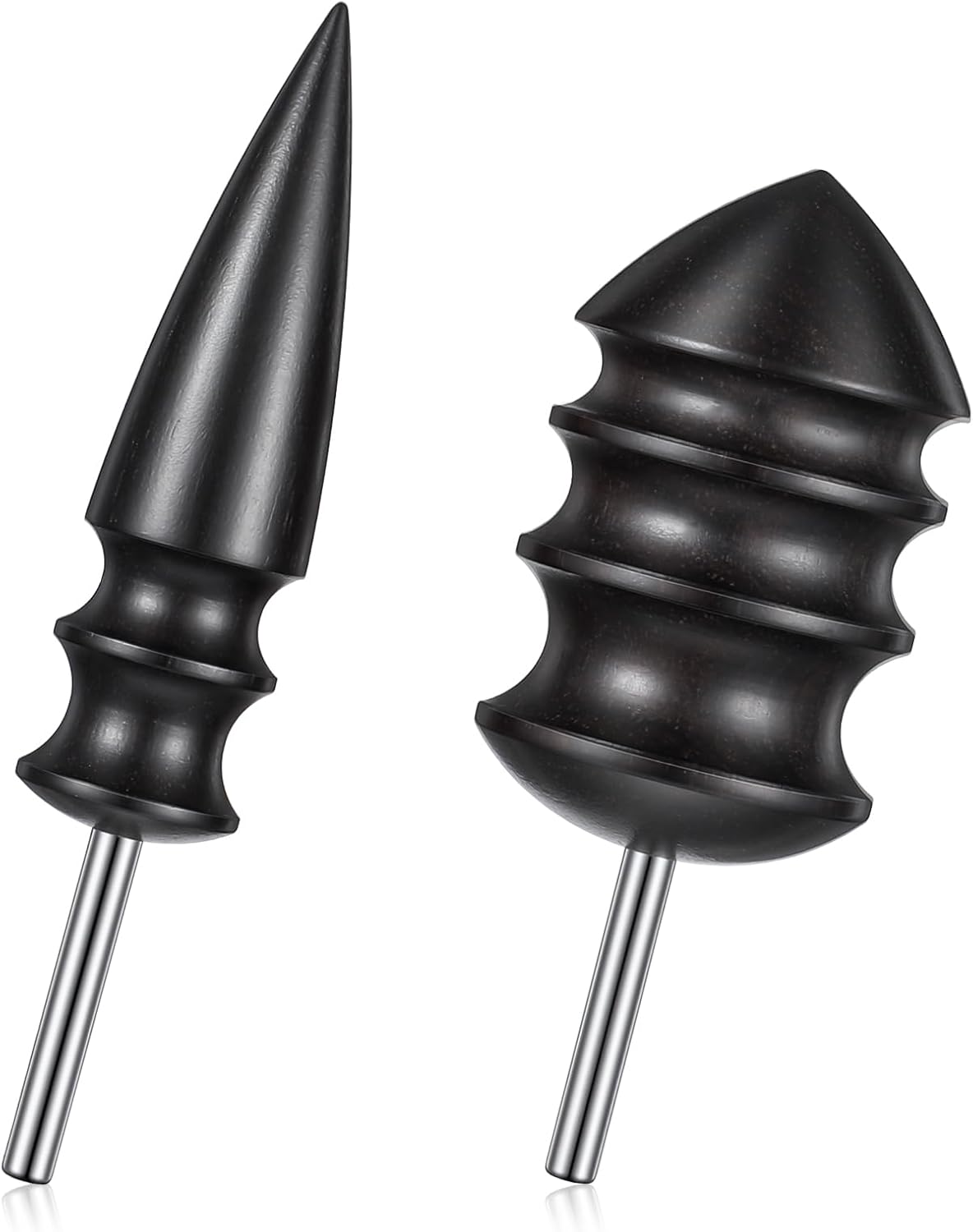2 Pieces Leather Burnisher Kit DIY Leathercraft Carving Tool Set with Sharpener, Polishing Accessories, Leather Polisher