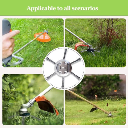 2 Pieces Steel Wire Weed Trimmer Head, Weed Brush for Lawn Mower, Brush Cutter Accessories