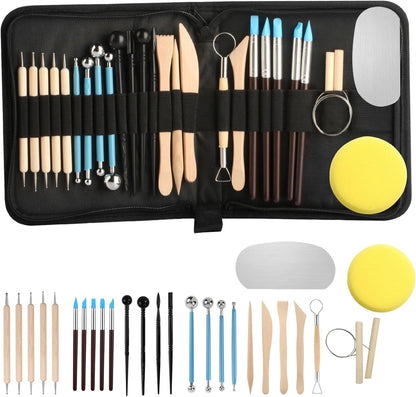 27 Pcs Modeling Clay Tool Kit, Clay Modeling Tools for Sculpting, Polymer Clay Tools