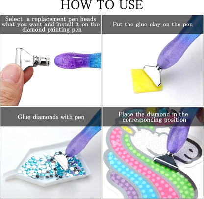Diamond painting pen set, accessories and tools for 5D DIY diamond painting