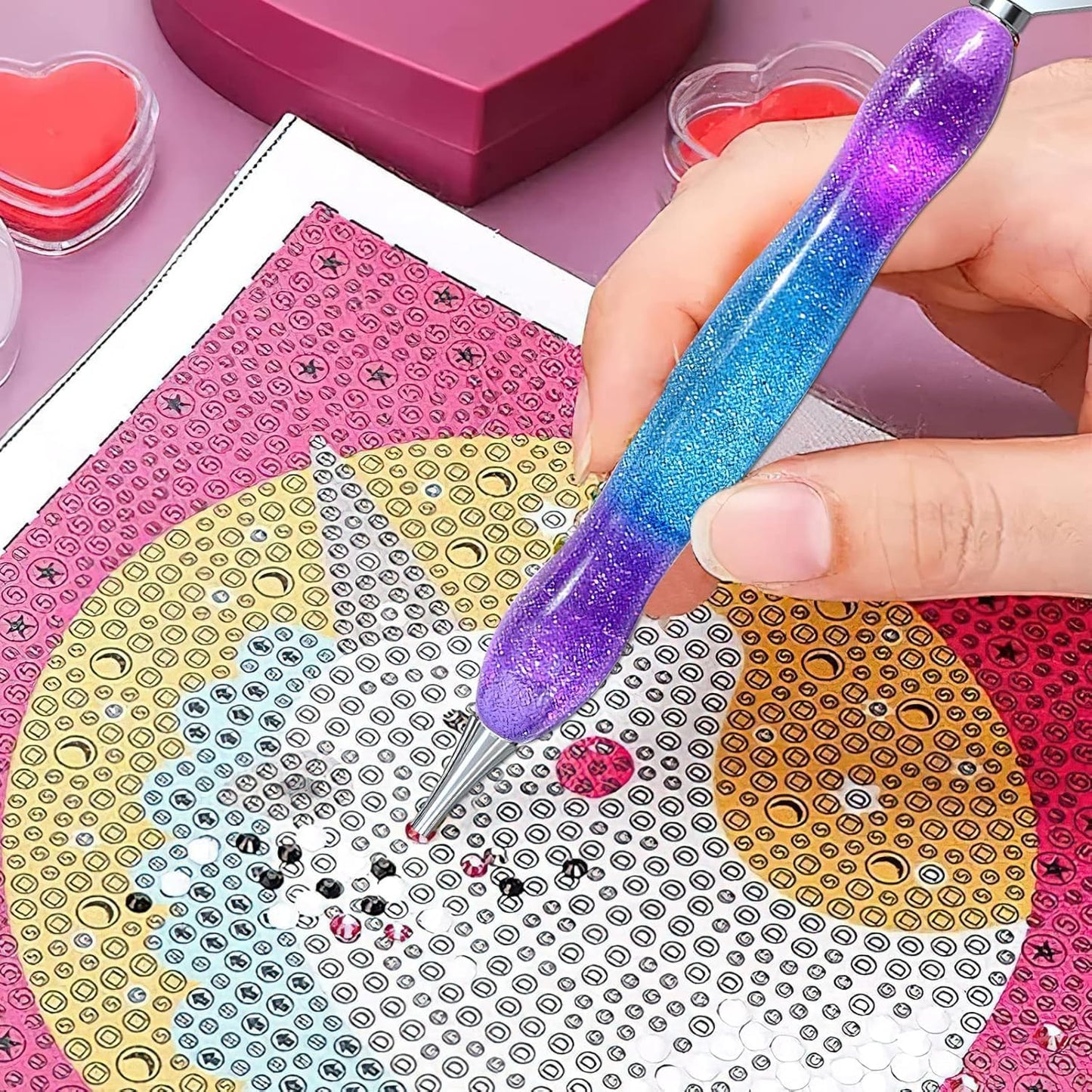 Diamond painting pen set, accessories and tools for 5D DIY diamond painting