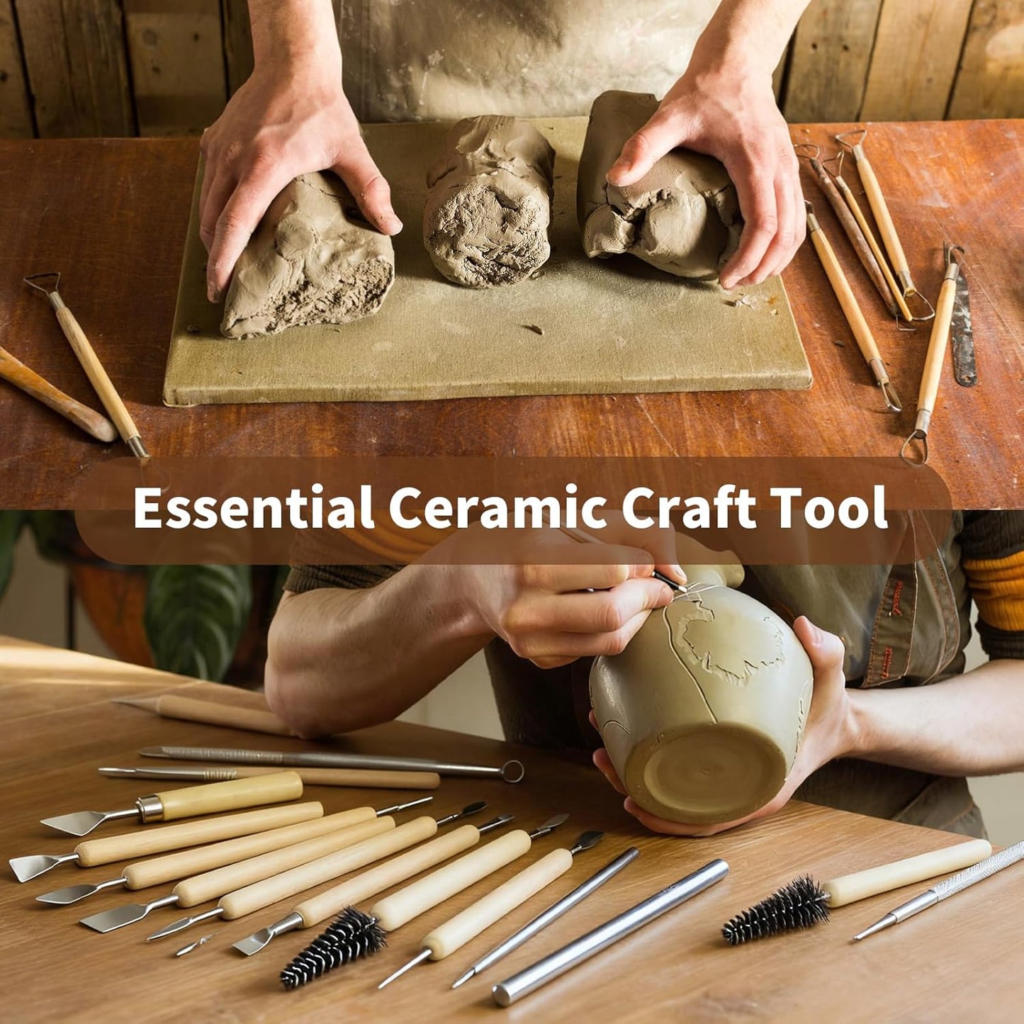 43Pcs Modeling Tools, Sculpting Tools, Modelling Tool Set, with Storage Bag for DIY Craft