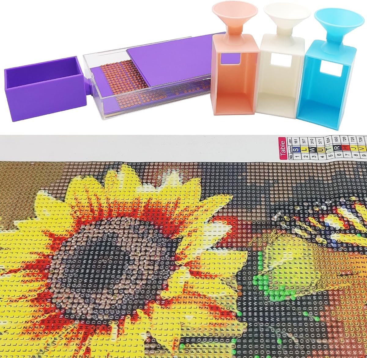 8 Sets Diamond Art Trays, Accessories, Diamond Art Storage, Diamond Art Tool Kits for Adults