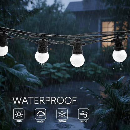 Outdoor String Lights Waterproof G50 Globe Lights Patio Garden Camping Lights Connectable LED Fairy Lights Party Wedding Decoration
